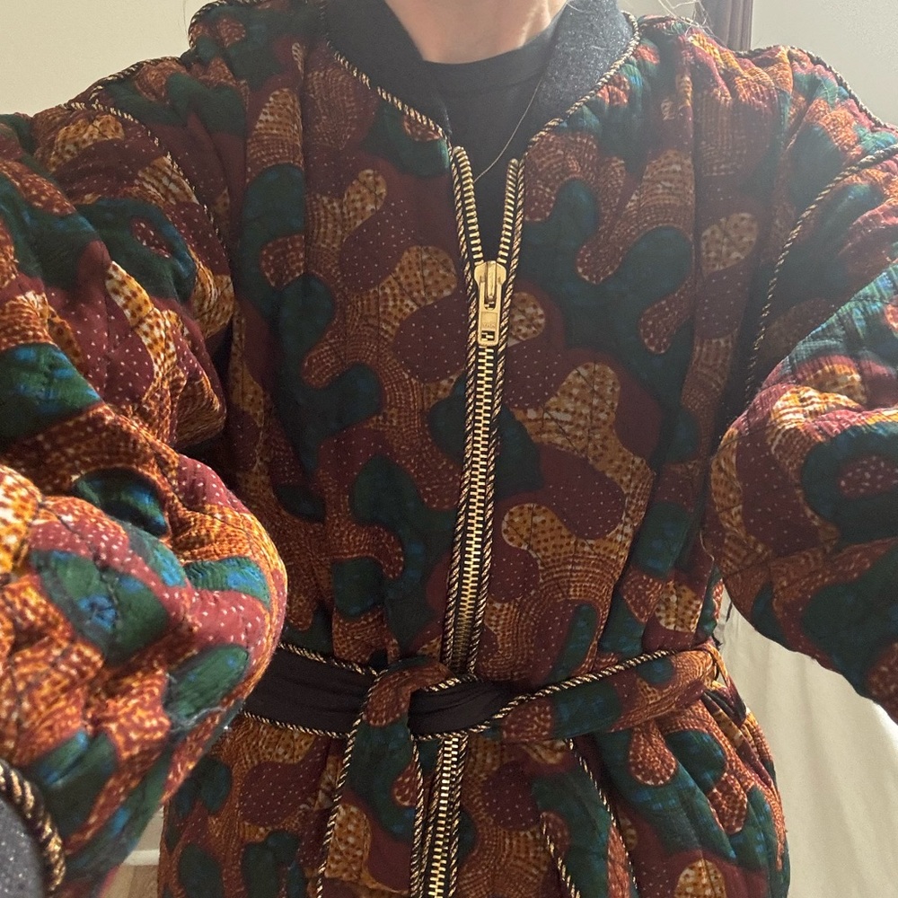 Elegant Multicolor Quilted Women's Jacket